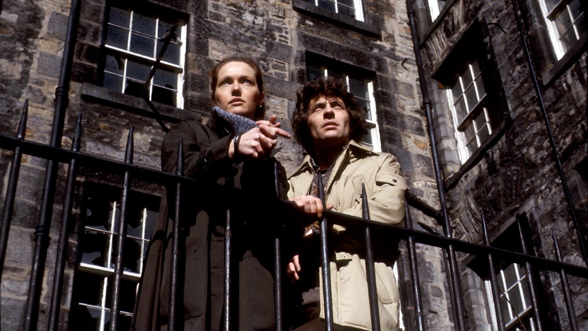 Doctor Who's Louise Jameson (Dr. Anne Reynolds) and James Hazeldine (Tom Crane) in the original series of The Omega Factor (c) BBC Studios